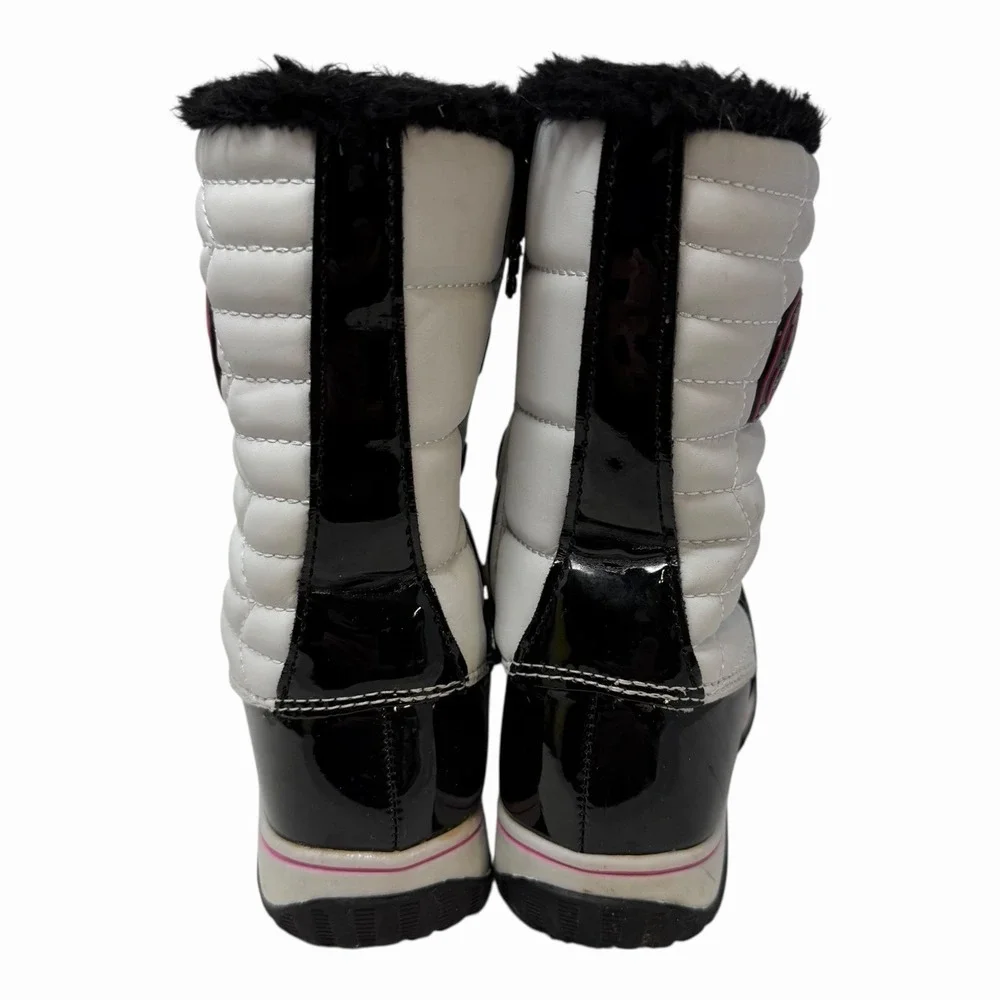 Totes Adventure Gear Girls Black & White Weatherproof Winter Boots - Size‎ 12
